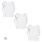 綿100% 長袖 インナー レディース 8分袖 シャツ 3枚セット S M L LL 肌着 下着 綿 コットン tシャツ トップス 薄手 無地 シンプル 白 グレー 黒 ベージュ 女性 婦人 防臭 定番 ベーシック 通年 オールシーズン 春 秋 冬 綿100％ コットン100% 3枚組 まとめ売り