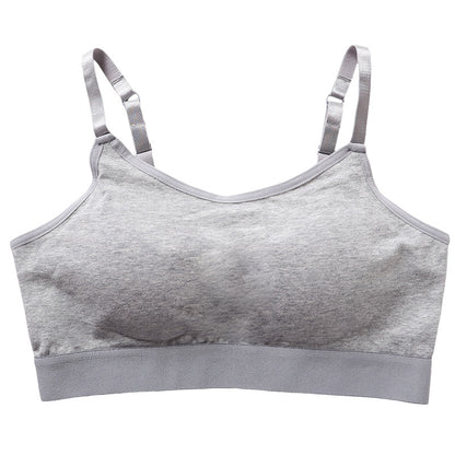 ハーフトップ カップ付き ブラジャー キャミソール型 S M L LL 3L 4L ブラ ノンワイヤー レディース 綿 コットン 大きいサイズ 女性 下着 インナー