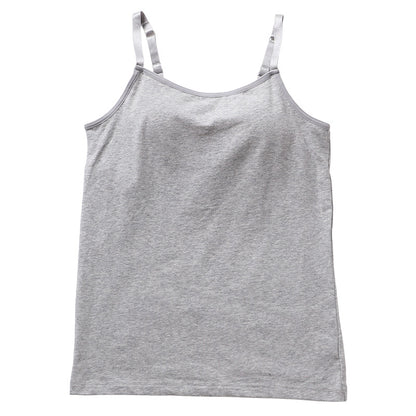 キャミソール カップ付き 綿 インナー レディース S M L LL 3L 4L ブラトップ キャミ カップ付きインナー ブラキャミ 下着 肌着 シャツ ノンワイヤー リラックス 楽