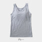 タンクトップ カップ付き インナー 綿 レディース S M L LL ブラトップ 下着 肌着 シャツ ノンワイヤー タンク ブラタンク 綿混 リラックス 楽 女性 (在庫限り)
