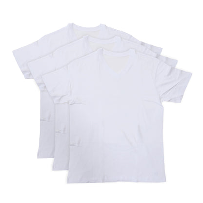tシャツ vネック 半袖 メンズ 紳士 3枚組 LL～4L (肌着 下着 シャツ 男性 白 無地 アンダーウェア コットン LL 3L 4L 大寸 大きいサイズ) (在庫限り)