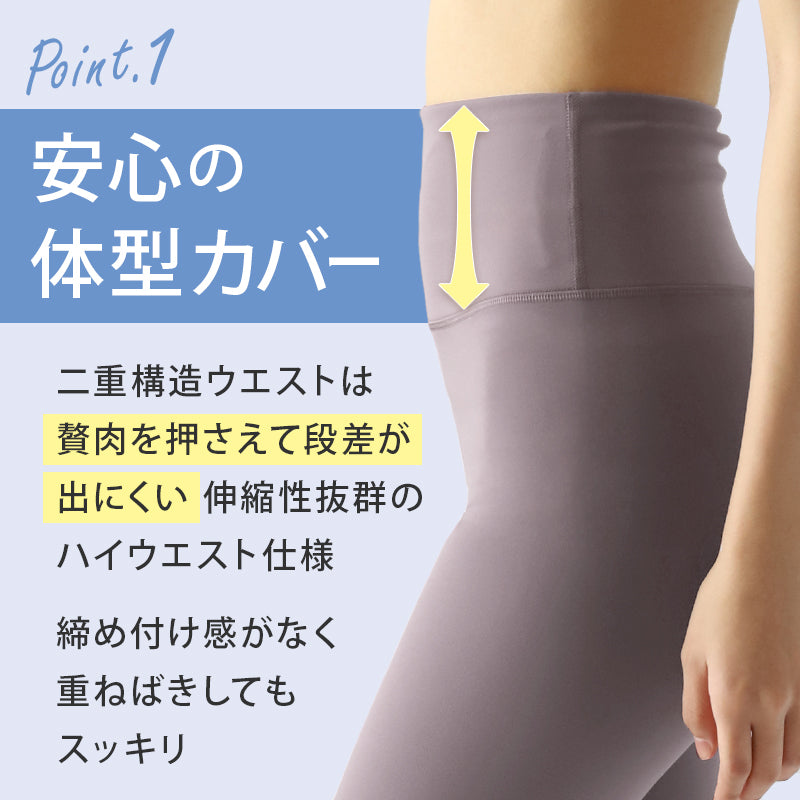 ヨガパンツ レギンス レディース ハイウエスト 厚手 透けない ヨガウェア ロング丈 10分丈 S～LL お腹 引き締め ほどよい着圧 ゆったり ポケット付き トレーニングウェア スポーツウェア ジム フィットネス スポーツ ホットヨガ 着痩せ