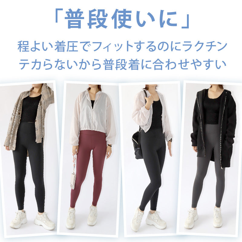 ヨガパンツ レギンス レディース ハイウエスト 厚手 透けない ヨガウェア ロング丈 10分丈 S～LL お腹 引き締め ほどよい着圧 ゆったり ポケット付き トレーニングウェア スポーツウェア ジム フィットネス スポーツ ホットヨガ 着痩せ