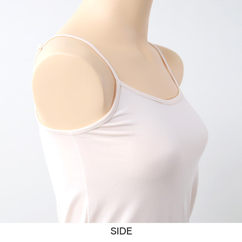 キャミソール レディース インナー 冷感 ノースリーブ 接触冷感 肌着 M～LL キャミ 婦人 ベージュ 黒 白 肌色 下着 (在庫限り)