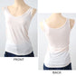 タンクトップ インナー レディース ノースリーブ ランニングシャツ 冷感 肌着 M～LL 接触冷感 タンク 婦人 ベージュ 黒 白 肌色 下着 (在庫限り)