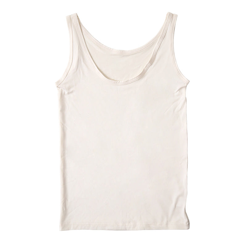 タンクトップ インナー レディース ノースリーブ ランニングシャツ 冷感 肌着 M～LL 接触冷感 タンク 婦人 ベージュ 黒 白 肌色 下着 (在庫限り)
