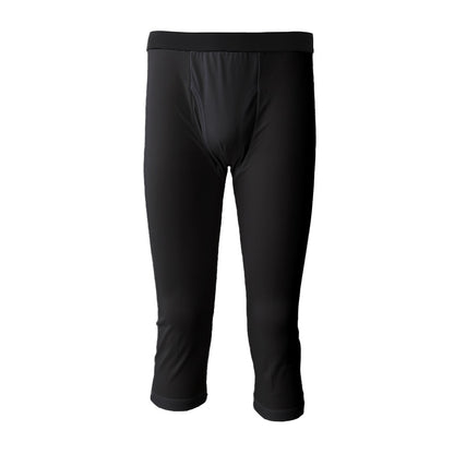 メンズ インナー ロングパンツ ボトム ７分丈パンツ クロップドパンツ インナーボトム メッシュ 冷感 ドライ 肌着 7分丈ボトム M～LL 夏下着 レギンス ももひき すててこ 速乾 接触冷感 スパッツ クールビズ (在庫限り)