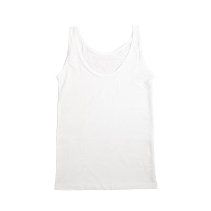 タンクトップ インナー レディース 冷感 肌着 冷感インナー 綿 M L LL カップなし 接触冷感 婦人 ベージュ 黒 白 肌色 下着 (在庫限り)