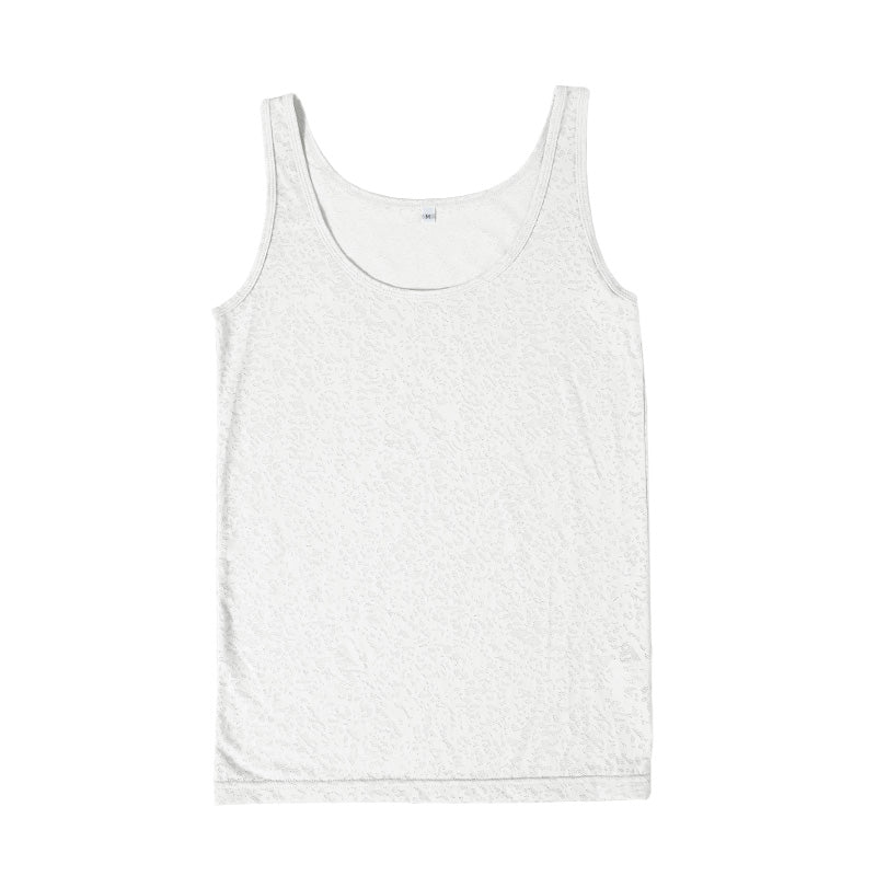 タンクトップ レディース インナー 冷感 ノースリーブ 接触冷感 肌着 ジャガード M L LL 婦人 黒 白 青 下着 (在庫限り)