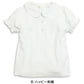 女の子 キッズ ブラウス 半袖 丸襟 シャツ フリル 綿100% 100cm～130cm 小学校 小学生 制服 スクールシャツ 幼稚園 保育園 子供 通学 学生服