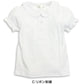 女の子 キッズ ブラウス 半袖 丸襟 シャツ フリル 綿100% 100cm～130cm 小学校 小学生 制服 スクールシャツ 幼稚園 保育園 子供 通学 学生服