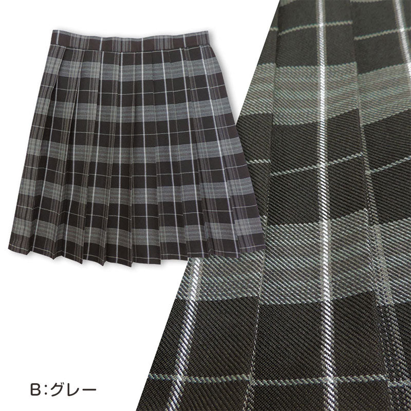 制服 スカート チェック 小学生 小学校 女子 プリーツ スクールスカート 120cm～165cm 学生服 女の子 学生 中学生 紺 赤 グレー チェック柄 かわいい 通学 入学