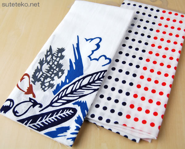 日本手拭・豆しぼり(約90cm×33cm)(てぬぐい ふきん 布巾 タオル 入浴 風呂 剣道 和柄 おまかせ)ソーワ