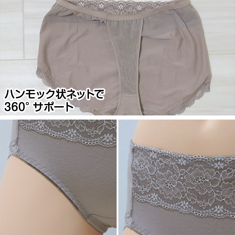 ガードルショーツ レディース 骨盤底筋 お腹引き締め ヒップアップ 補正下着 お腹押さえ 下腹 ぽっこりお腹 M L LL 綿混 パワーネット 一枚履き 深ばき ショートガードル 婦人 ミセス