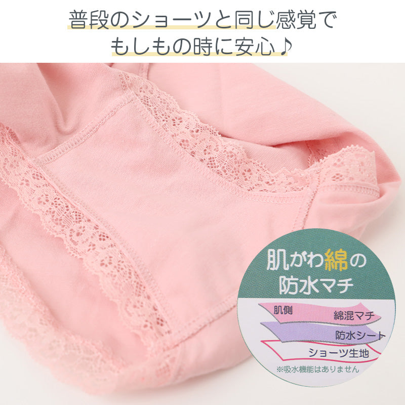 サニタリーショーツ 綿混 パンツ レディース M L LL サニタリー ショーツ レディース パンツ インナー 下着 生理用パンツ 綿混 お肌にやさしい レース