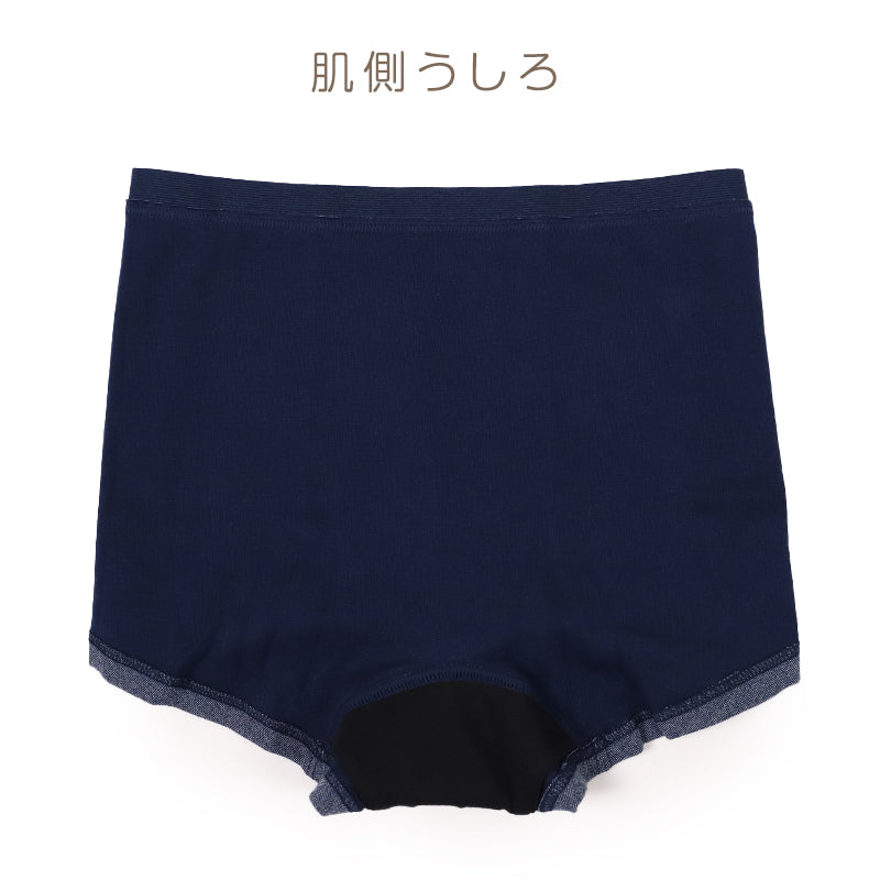 レディース ジュニア 普段履き レギュラー ウイング ボクサーショーツ サニタリーショーツ 綿混 羽根付き M L LL 女性 女の子 下着 パンツ 女子 サニタリー 羽根つき インナー 高校生 生理用パンツ 昼用 (在庫限り)