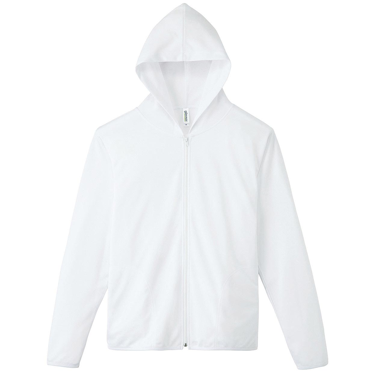 パーカー UVカット 紫外線防止 薄手 メッシュ 吸汗速乾 アウター 長袖 頭 海 夏 大きいサイズ ゴルフ スポーツ 農作業 自転車 フードで首元ガード 白 黒 青 黄色 緑 ピンク ネイビー SS～5L グリマー 男子 女子 SS S M L LL 3L 4L 5L 20代 30代 40代 50代 (取寄せ)