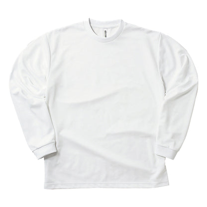 男女兼用 ユニセックス Tシャツ 長袖 クルーネック メッシュ 通気性 吸汗速乾 ドライ UVカット 軽い 快適 メンズ レディース スポーツ 運動 アウトドア 制服 ユニフォーム ロングスリーブ 黒 白 グレイ S M L LL 3L 4L 5L (取寄せ)