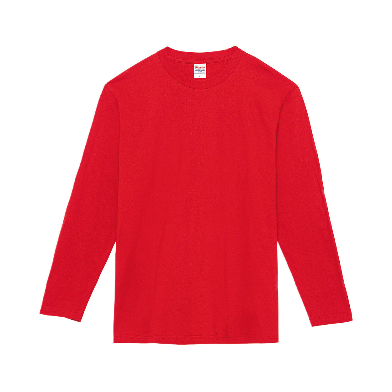 男女兼用 ユニセックス Tシャツ 長袖 綿100％ 無地 定番 クルーネック 丸首 プリントスター 5.6オンス 丈夫 カジュアル スポーツ 運動 アウトドア 白 黒 グレー 赤 青 緑 ネイビー ピンク 黄色 紫 S M L LL 3L 4L (取寄せ)