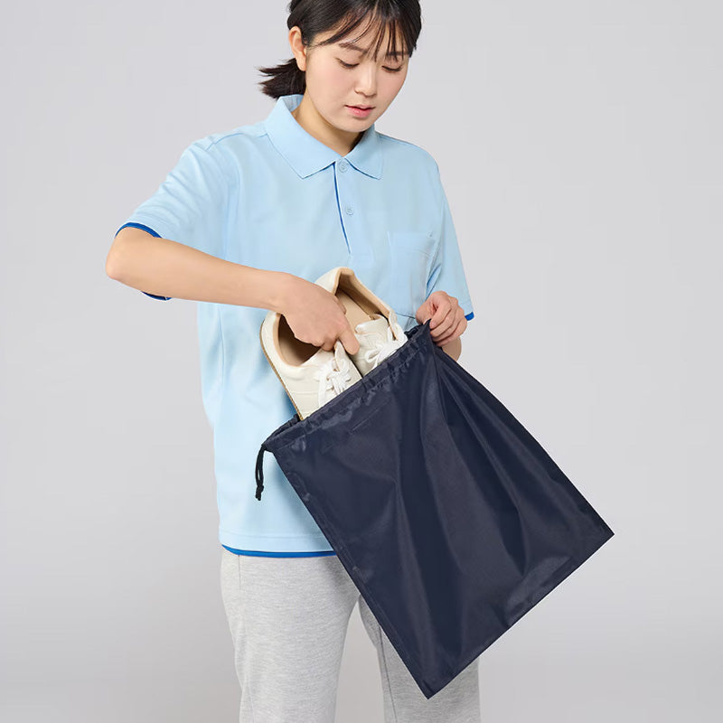 シューズバッグ 男女兼用 ユニセックス シューズケース Printstar プリントスター W36cm×H43cm 上履き入れ シューズ入れ 巾着袋 靴袋 定番 無地 丈夫 運動 アウトドア ジム レジャー メンズ レディース (取寄せ)