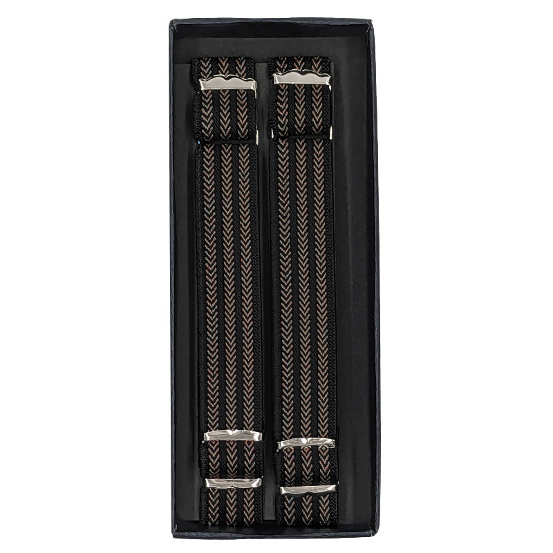 アームバンド メンズ 紳士 袖 腕 バンド ゴム 家事 両腕用 日本製 1.5cm×約25cm (袖どめ ビジネス シンプル ワイシャツ ブラック ブラウン ネイビー)