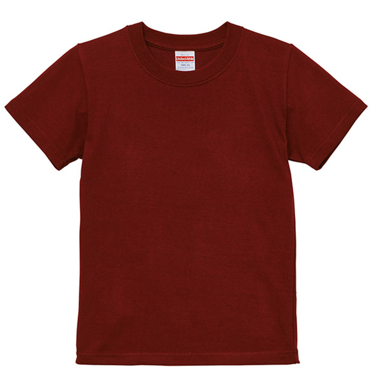 Tシャツ キッズ 無地 女の子 男の子 半袖 カラー ユナイテッドアスレ ブランド 90～160cm 子供服 トップス 子ども 男子 女子 ジュニア 緑 青 紺 ネイビー 茶 90 100 110 120 130 140 150 160 (送料無料) (取寄せ)