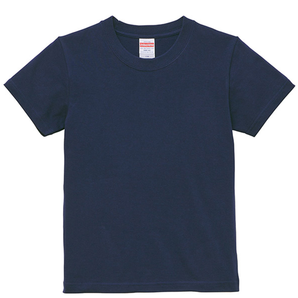 Tシャツ キッズ 無地 女の子 男の子 半袖 カラー ユナイテッドアスレ ブランド 90～160cm 子供服 トップス 子ども 男子 女子 ジュニア 緑 青 紺 ネイビー 茶 90 100 110 120 130 140 150 160 (送料無料) (取寄せ)