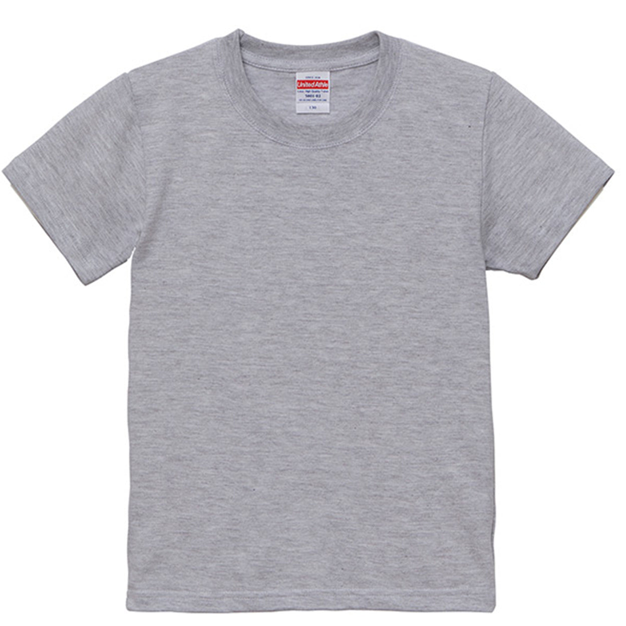 Tシャツ キッズ 無地 女の子 男の子 半袖 カラー ユナイテッドアスレ ブランド 90～160cm 子供服 トップス 子ども 男子 女子 ジュニア 緑 グレー 茶 黒 90 100 110 120 130 140 150 160 (送料無料) (取寄せ)