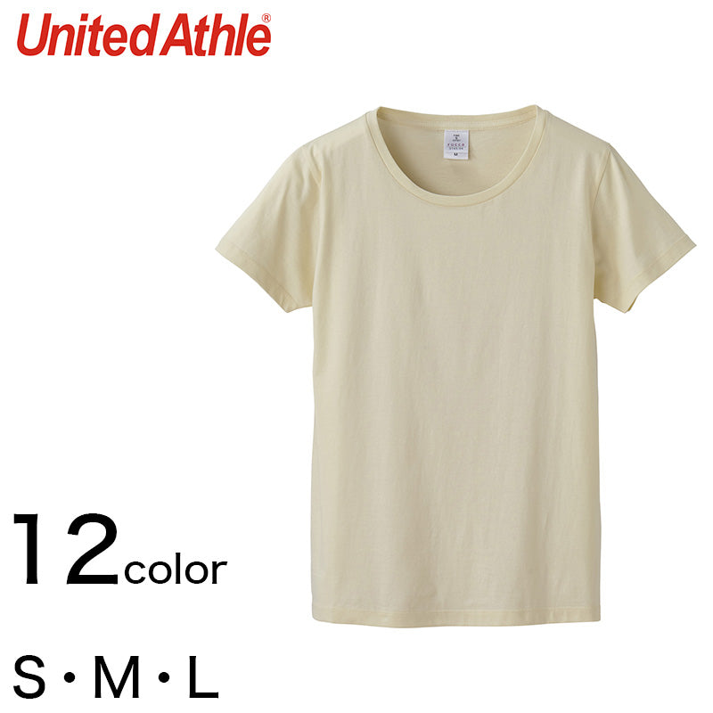 レディース 4.7オンス ファインジャージーTシャツ S～L (United Athle レディース アウター シャツ カラー) (在庫限り)