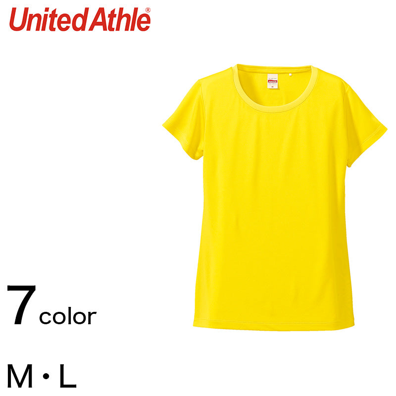 レディース 4.7オンス ドライシルキータッチXラインTシャツ M・L (United Athle レディース アウター シャツ カラー) (在庫限り)