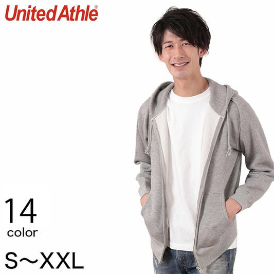 メンズ 10.0オンス T/Cスウェットフルジップパーカ S～XXL (United Athle メンズ アウター) (取寄せ)