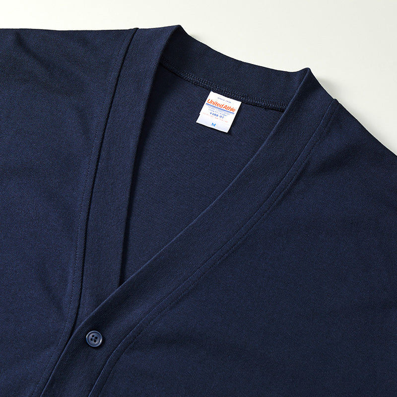 カーディガン 綿100 シンプル コットン  M L XL 10.0オンス 無地 シンプル アウター ユナイテッドアスレ ユニセックス 男女兼用 レディース メンズ (取寄せ)