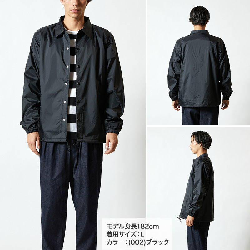 ジャケット アウター 上着 コーチジャケット メンズ 撥水 防風 防寒 ユナイテッドアスレ S～XXL 無地 シンプル アウター チームウェア ユニフォーム (送料無料) (取寄せ)