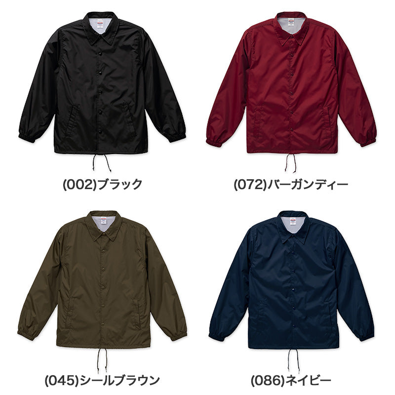 ジャケット アウター 上着 コーチジャケット メンズ 撥水 防風 防寒 ユナイテッドアスレ S～XXL 無地 シンプル アウター チームウェア ユニフォーム (送料無料) (取寄せ)