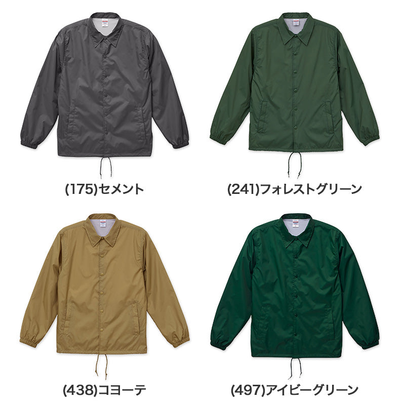 ジャケット アウター 上着 コーチジャケット メンズ 撥水 防風 防寒 ユナイテッドアスレ S～XXL 無地 シンプル アウター チームウェア ユニフォーム (送料無料) (取寄せ)
