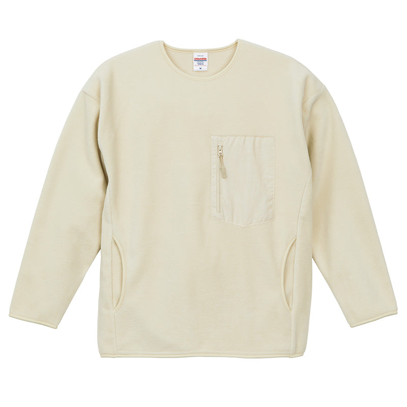 フリースシャツ シャツ フリース ユナイテッドアスレ M L XL インナー 長袖 男女兼用 ユニセックス メンズ レディース 冬 秋冬 真冬 防寒 ふわふわ マイクロフリース 軽量 暖か あたたか (取寄せ)