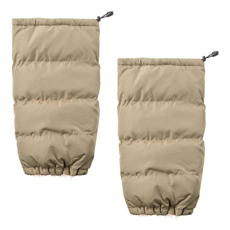 ベージュ ダウン レッグウォーマー フリーサイズ ウチコレ レッグウォーマー バウンドヒーター ダウン グンゼ