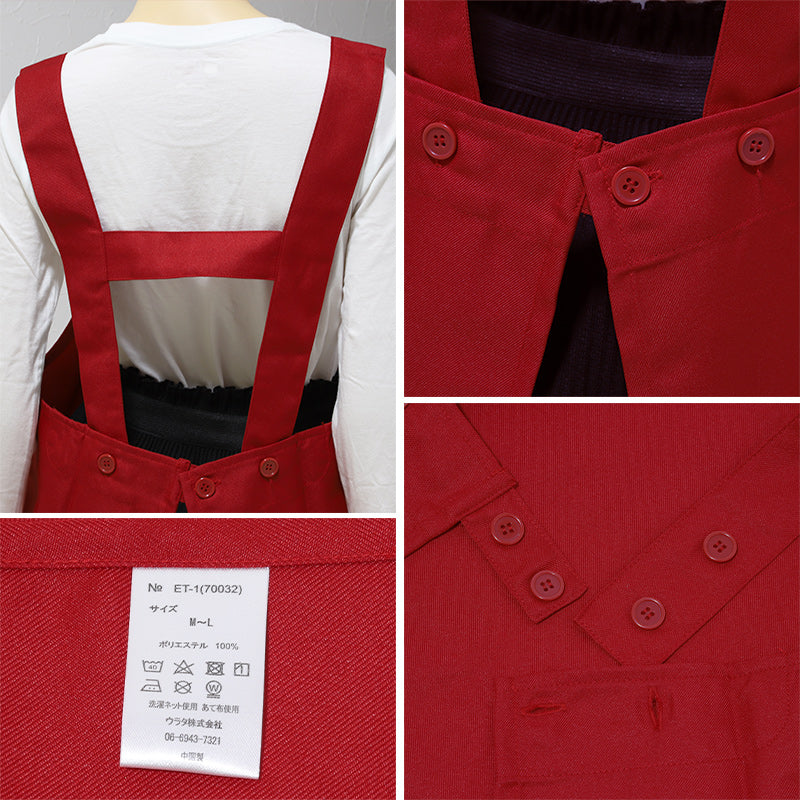 エプロン レディース 撥水 シンプル 汚れ防止 無地 刺繍