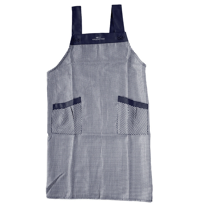 エプロン レディース 撥水 シンプル 汚れ防止 チェック キッチン 料理