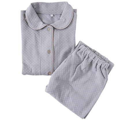 パジャマ レディース 冬 キルト 肌側綿 かわいい あったかい ルームウェア 長袖 婦人 部屋着 M L やわらかい 柄 上下 冬用 雪柄 花柄 シンプル 無地