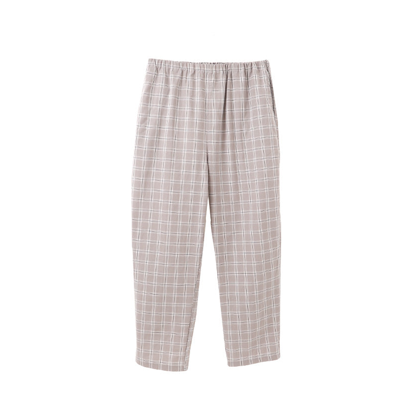 レディース パジャマパンツ 綿100％ 先染 シーチングパンツ 長ズボン 春夏 夏用 薄手 軽い ルームパンツ 寝巻き 部屋着 婦人 ウエストゴム 取替え可 両サイドポケット 涼しい ゆったり リラックスパンツ コットン M L リラックスウェア