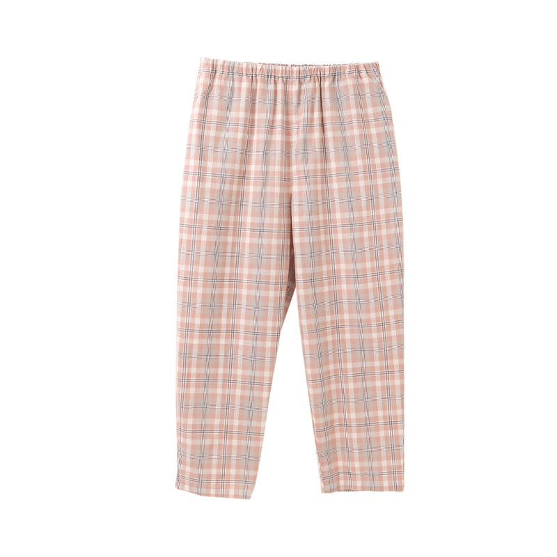 レディース パジャマパンツ 綿100％ 先染 シーチングパンツ 長ズボン 春夏 夏用 薄手 軽い ルームパンツ 寝巻き 部屋着 婦人 ウエストゴム 取替え可 両サイドポケット 涼しい ゆったり リラックスパンツ コットン M L リラックスウェア