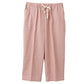 綿100% サブリナパンツ レディース 夏 涼しい パジャマパンツ M～L 薄手 軽量 快適 ルームパンツ 部屋着 寝巻き ボトムス 綿 コットン 春夏 夏用 パジャマ下 パジャマズボン クロップドパンツ イージーパンツ ゆったり リラックス 梅雨 冷房対策