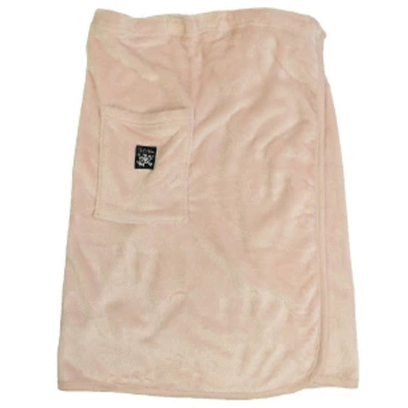 あったか マイヤー フリース 巻きスカート ブランケット ひざ掛け 防寒 約70cm丈 おしゃれ ケープ 暖かい シンプル ポケット付き 冷え対策 無地