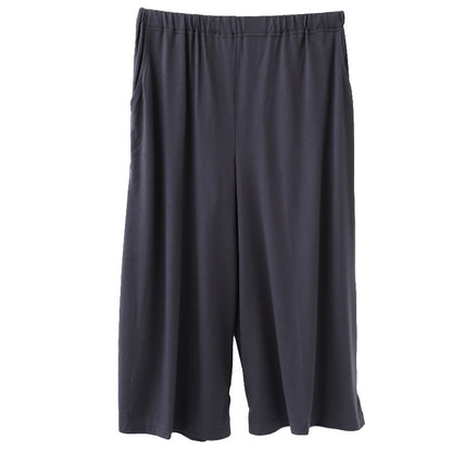 ルームパンツ 夏 レディース ワイドパンツ 冷感 涼しい 薄手 M～L 夏用 部屋着 ボトムス ズボン ルームウェア パンツ ロングパンツ ウエストゴム ポケット付き ゆったり 楽ちん 無地 ミセス 婦人 ママ おうち時間 リラックスパンツ 春夏
