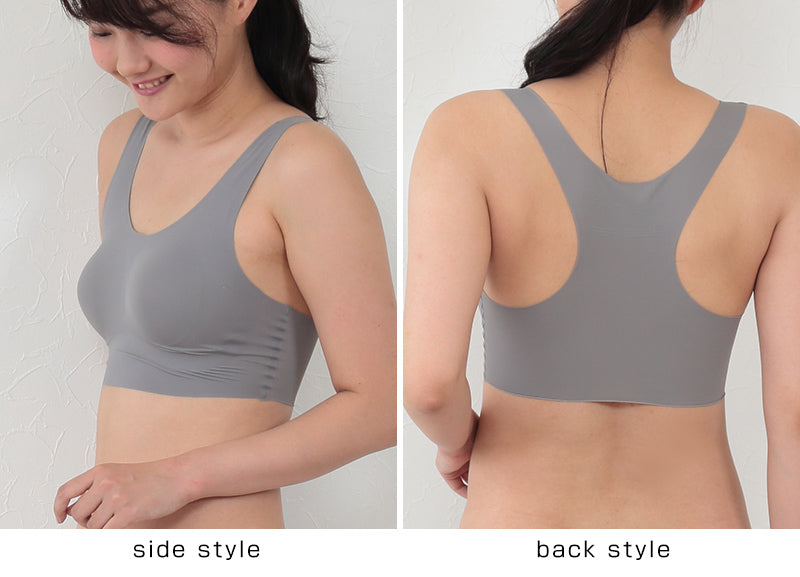 360°ノンストレス シームレス ブラジャー ハーフトップ レディース ノンワイヤーブラ M～LL (下着 カップ付き インナー 縫い目なし 吸汗速乾 リラックス 楽ブラ) (在庫限り)