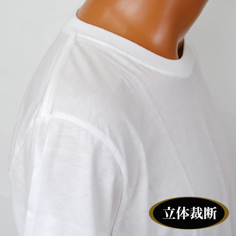 肌着 メンズ 半袖 インナー 綿 クルーネック 3枚組 M～LL (下着 綿100% tシャツ セット 白 無地 男性 紳士 丸首 コットン アンダーウェア インナーシャツ M L LL) (在庫限り)