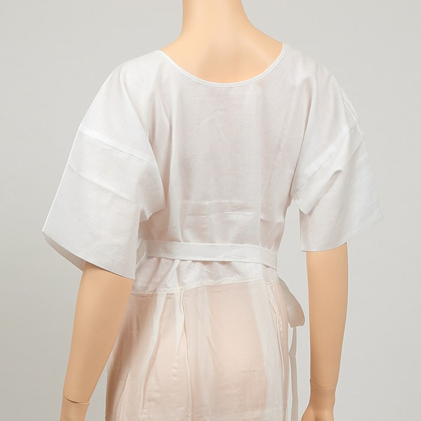 日本製 レディース 礼装着付用 打合せひも付き 和装スリップ M・L (八重の下着本舗 婦人用 女性用 着付け 花嫁用 留袖用 振袖用 下着 肌着 共袖 半袖 四つ紐 綿 キュプラ) (和装呉服)