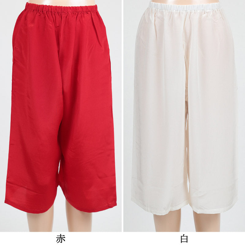 日本製 レディース キュプラ100% 和装下ばき M～LL (和装下着 八重の下着本舗 婦人用 女性用 踊り用 稽古用 剣舞 礼装 着付け 裾除け 下着 肌着 国産 国内生産) (和装呉服)