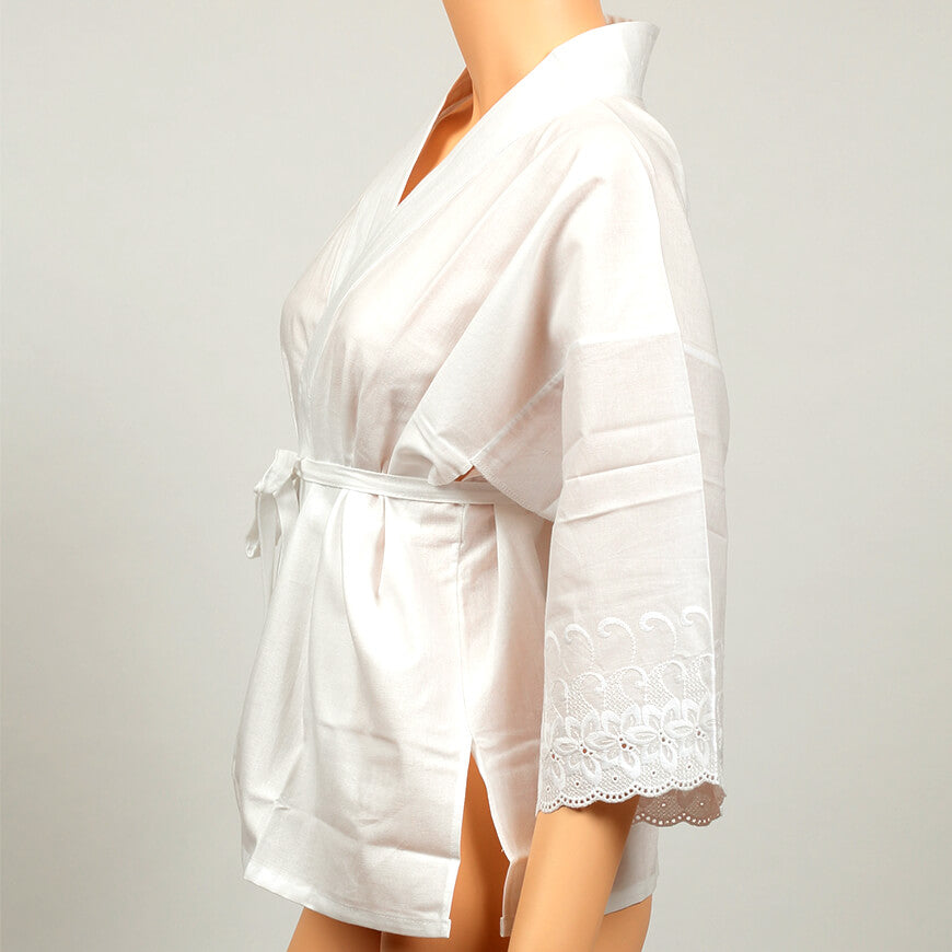 日本製 レディース 八重の下着本舗 綿100％さらし天竺 半衿なし肌襦袢